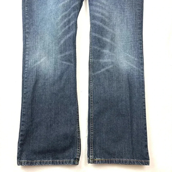 Levi’s 527 Med Wash Fading & Whiskering Mens Classic Butcut Jeans Size 36/30 - Picture 10 of 16